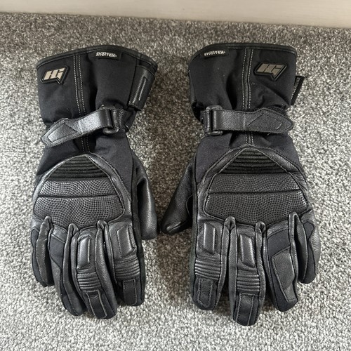 Black leather textile - leather/textile, winter